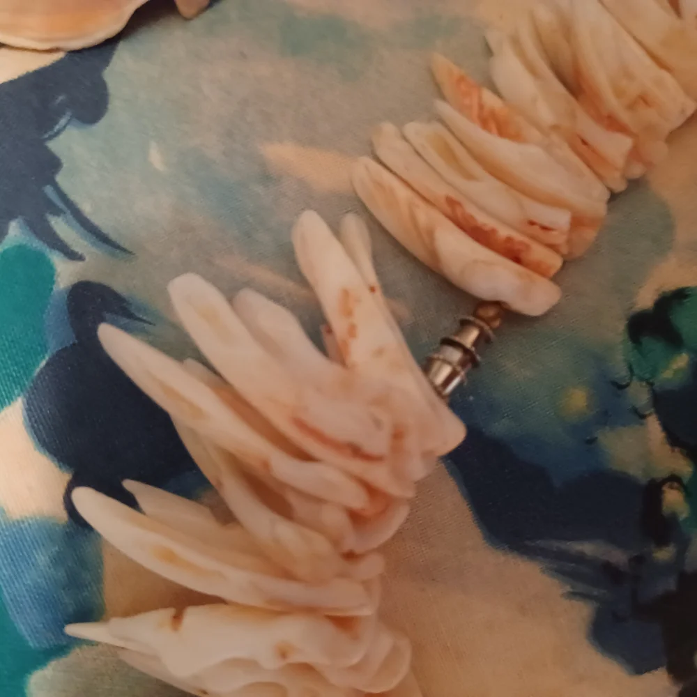 Vintage Coral Shell Necklace with Natural Tones - Picture 2 of 6